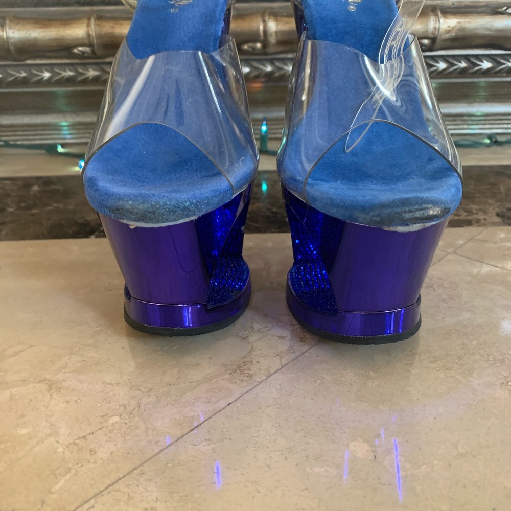 Pleaser Rhinestone Heels Size 7 - Picture 3 of 6